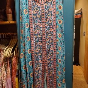 Arnhem teal skirt